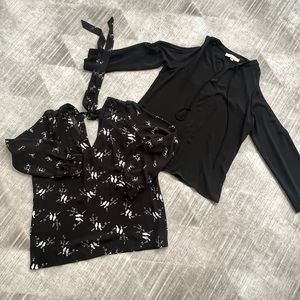 Lot of 2 LOFT Long Sleeve Blouses - Medium